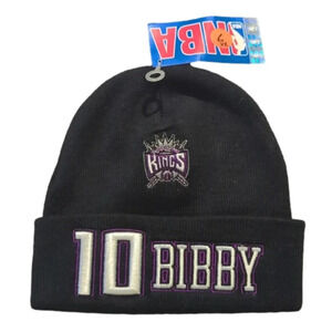 Sacramento Kings Michael Bibby Vtg Cuffed Winter Beanie Sports Hat Ski Cap NWT